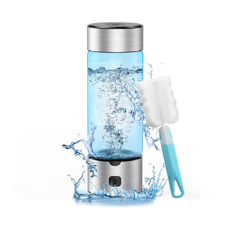 IJEUH Smart Hydrogen Water Bottle 460ml Rechargeable Hydrogen Generator with SPE/PEM Tech, One-Button Operation & Self-Cleaning, High Concentration Hydrogen in 3 Mins for Work, Home, Travel - Image 1